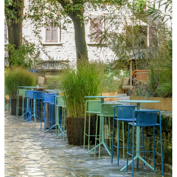 Барный уличный стул Pedrali Tribeca 3668/BI200E Белый-13