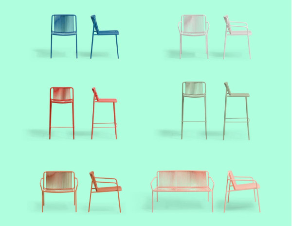 Барный уличный стул Pedrali Tribeca 3668/BI200E Белый-19