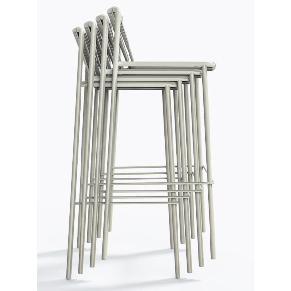 Барный уличный стул Pedrali Tribeca 3668/BI200E Белый-6