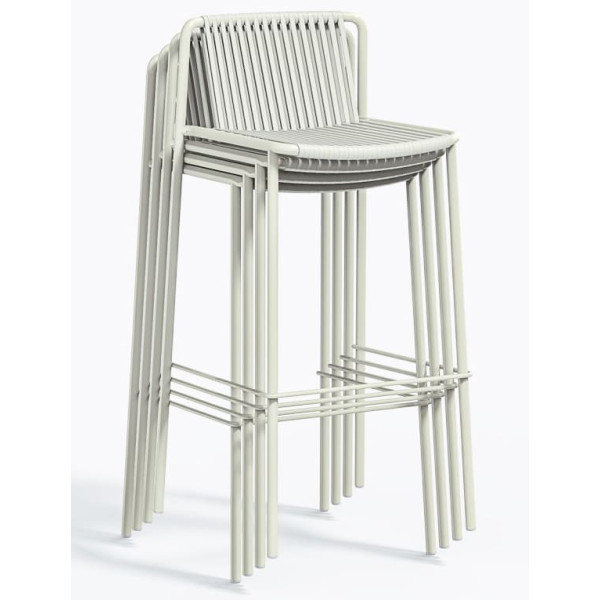 Барный уличный стул Pedrali Tribeca 3668/BI200E Белый-5