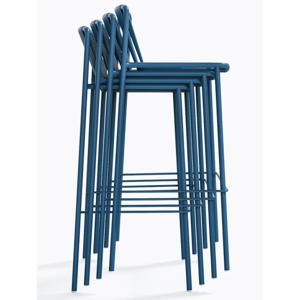 Барный уличный стул Pedrali Tribeca 3668/BL300E Синий-6