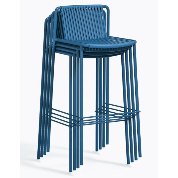 Барный уличный стул Pedrali Tribeca 3668/BL300E Синий-5