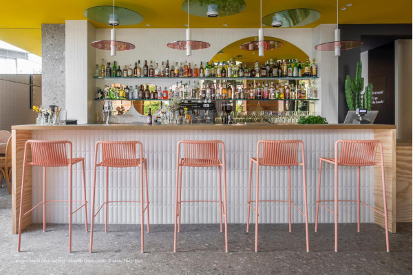 Барный уличный стул Pedrali Tribeca 3668/BI200E Белый-18