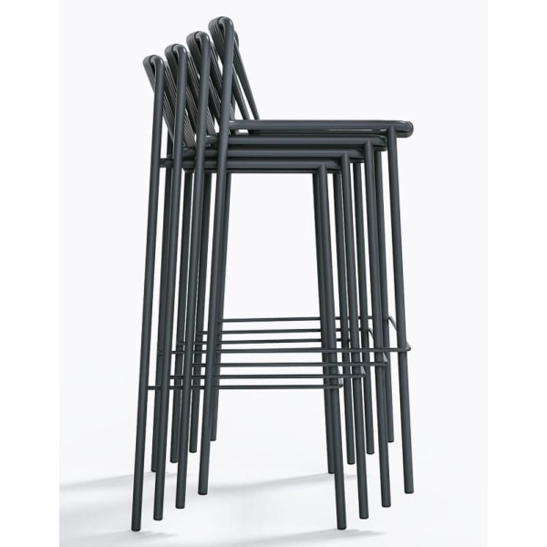 Барний вуличний стілець Pedrali Tribeca 3668/GAE Сірий-6