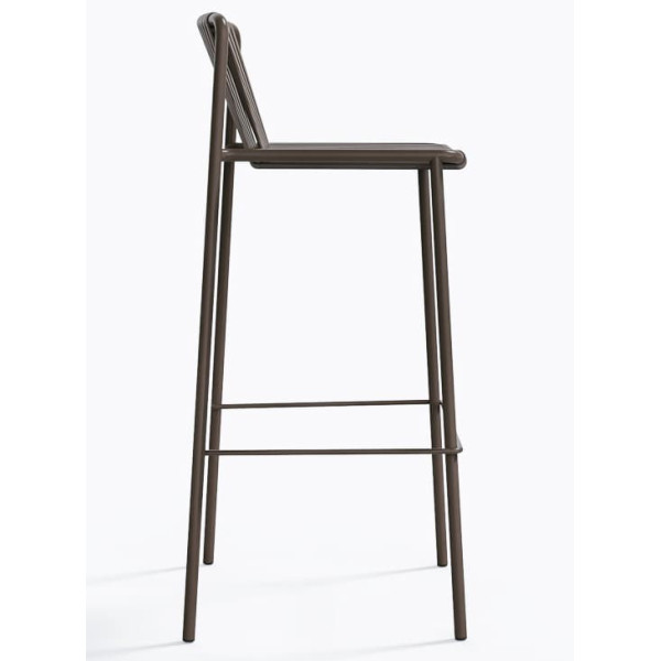 Барний вуличний стілець Pedrali Tribeca 3668/MGE Коричневий-2