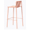 Барний вуличний стілець Pedrali Tribeca 3668/RA100E Рожевий-3-thumb