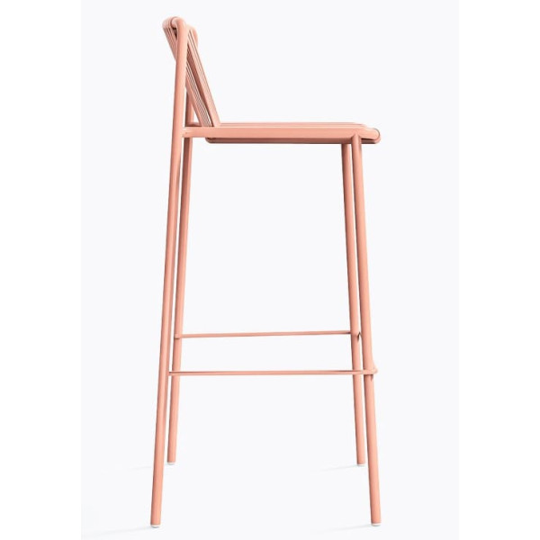 Барний вуличний стілець Pedrali Tribeca 3668/RA100E Рожевий-2