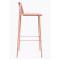 Барний вуличний стілець Pedrali Tribeca 3668/RA100E Рожевий-2-thumb