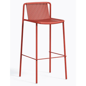 Барный уличный стул Pedrali Tribeca 3668/RO400E Красный