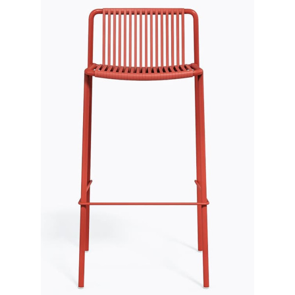 Барний вуличний стілець Pedrali Tribeca 3668/RO400E Червоний-1