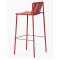 Барний вуличний стілець Pedrali Tribeca 3668/RO400E Червоний-3-thumb