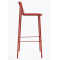 Барний вуличний стілець Pedrali Tribeca 3668/RO400E Червоний-2-thumb