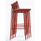 Барний вуличний стілець Pedrali Tribeca 3668/RO400E Червоний-6-thumb