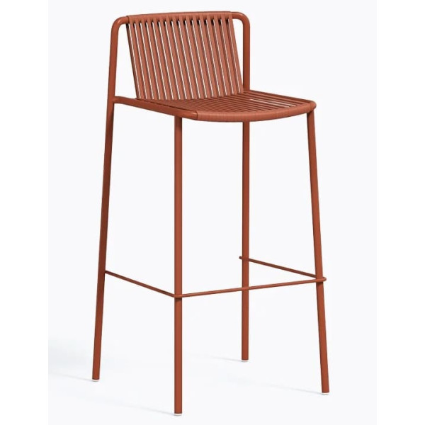 Барний вуличний стілець Pedrali Tribeca 3668/TEE Теракотовий-0
