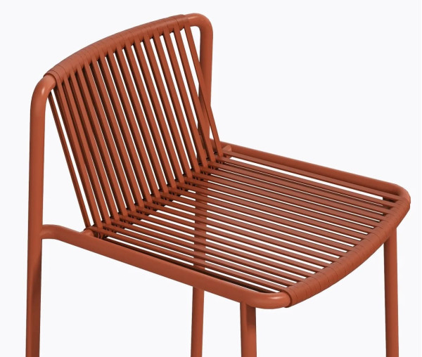 Барний вуличний стілець Pedrali Tribeca 3668/TEE Теракотовий-4