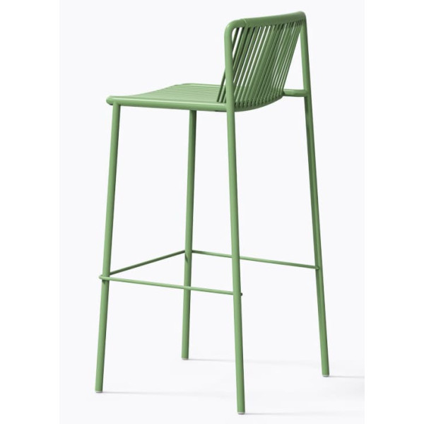 Барный уличный стул Pedrali Tribeca 3668/VE100E Зеленый-2