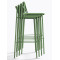 Барный уличный стул Pedrali Tribeca 3668/VE100E Зеленый-6-thumb