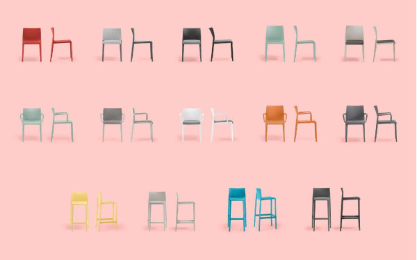 Барний вуличний стілець Pedrali Volt 678/BI Білий-17