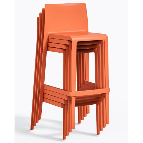 Барний вуличний стілець Pedrali Volt 678/AR Помаранчевий-4