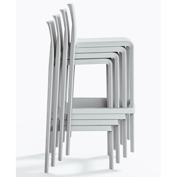 Барний вуличний стілець Pedrali Volt 678/BI Білий-5