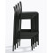 Барний вуличний стілець Pedrali Volt 678/NE Чорний-5-thumb