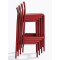 Барний вуличний стілець Pedrali Volt 678/RO Червоний-5-thumb