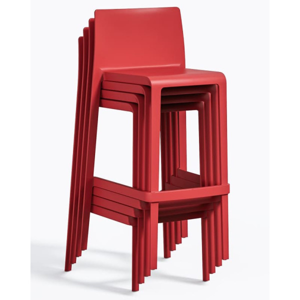 Барний вуличний стілець Pedrali Volt 678/RO Червоний-4