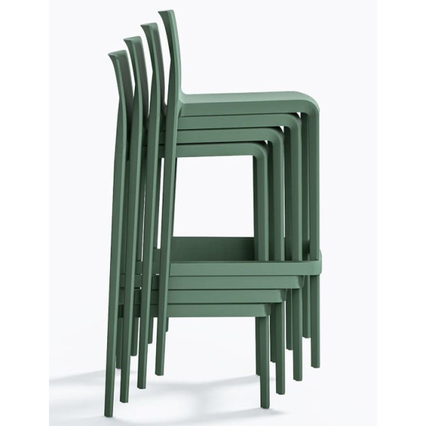 Барный уличный стул Pedrali Volt 678/VE Зеленый-5