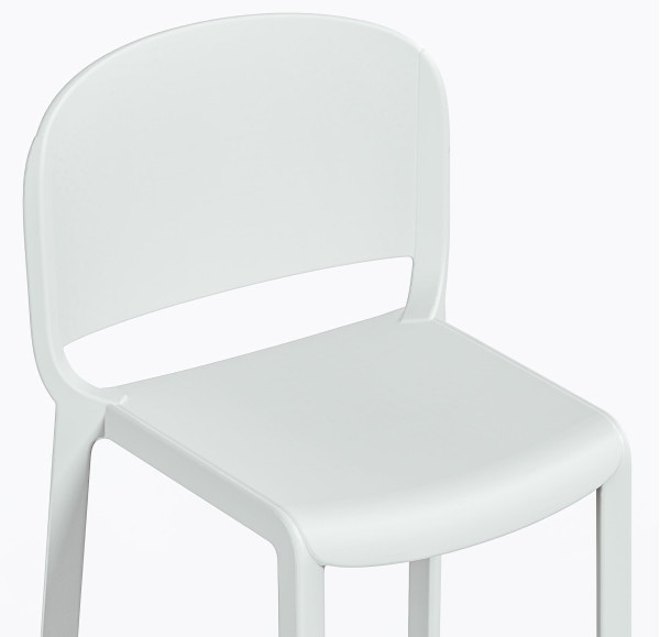 Полубарный уличный стул Pedrali Dome 262/BI Белый-6