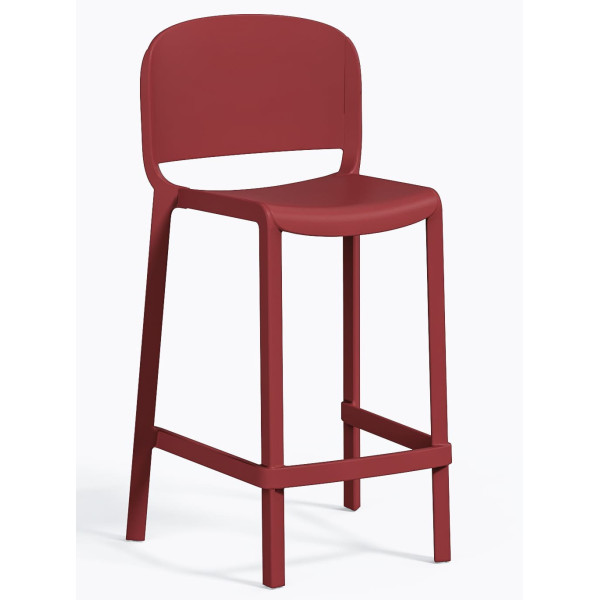 Полубарный уличный стул Pedrali Dome 262/RO Красный-0