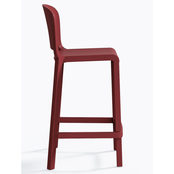 Полубарный уличный стул Pedrali Dome 262/RO Красный-2