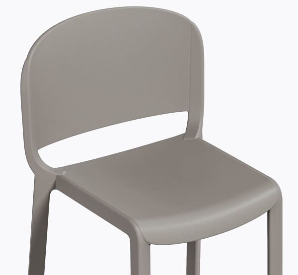 Полубарный уличный стул Pedrali Dome 262/BE Серый-6