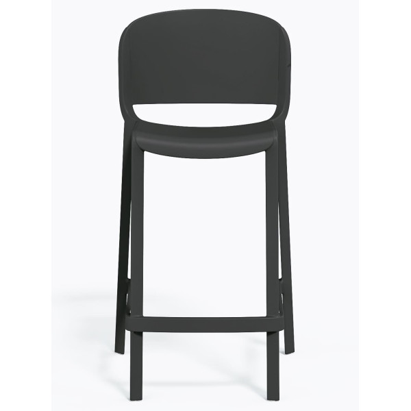 Полубарный уличный стул Pedrali Dome 262/GA Серый-1