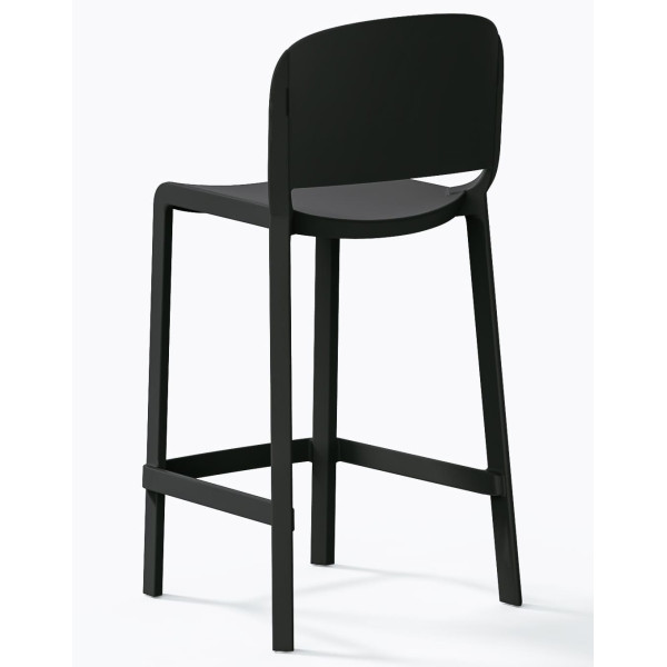 Полубарный уличный стул Pedrali Dome 262/GA Серый-3