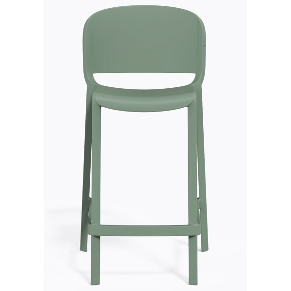 Полубарный уличный стул Pedrali Dome 262/VE2 Зеленый-1