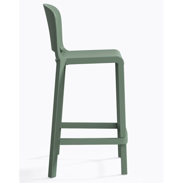 Полубарный уличный стул Pedrali Dome 262/VE2 Зеленый-2