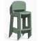 Полубарный уличный стул Pedrali Dome 262/VE2 Зеленый-4-thumb