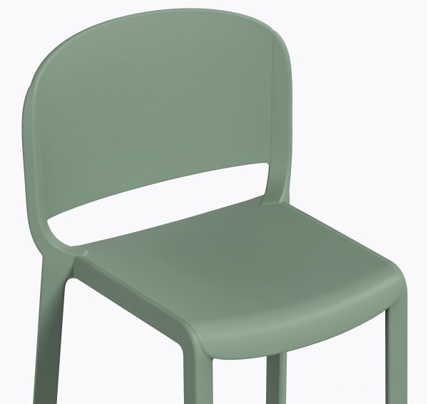 Полубарный уличный стул Pedrali Dome 262/VE2 Зеленый-6