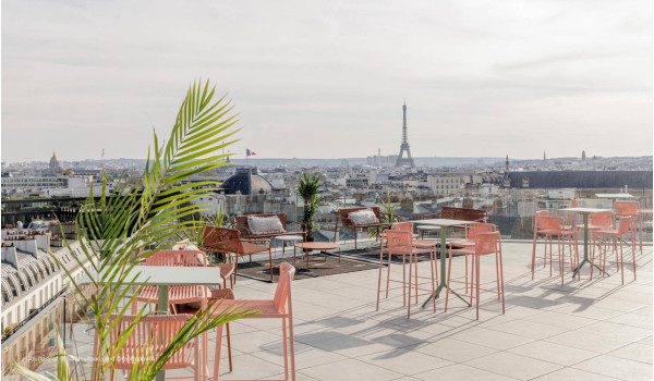 Напівбарний вуличний стілець Pedrali Tribeca 3667/BI200E Білий-10