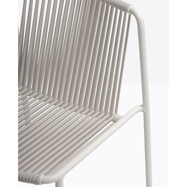 Напівбарний вуличний стілець Pedrali Tribeca 3667/BI200E Білий-4