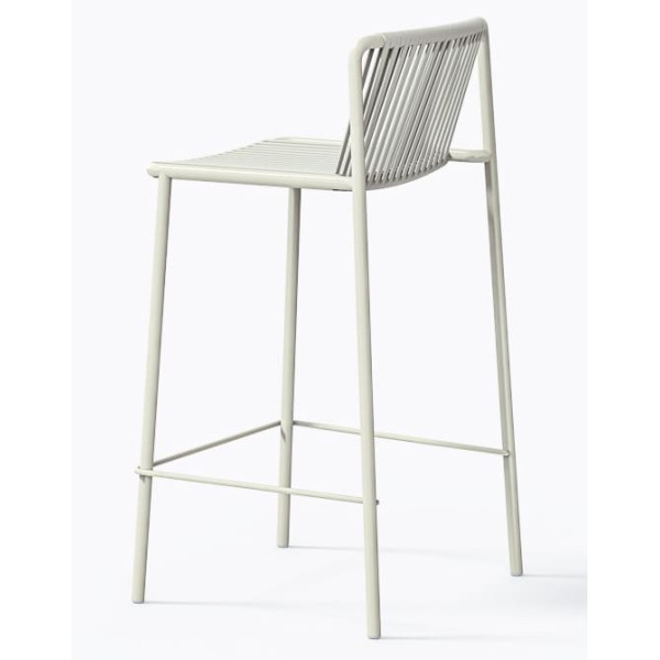 Напівбарний вуличний стілець Pedrali Tribeca 3667/BI200E Білий-3