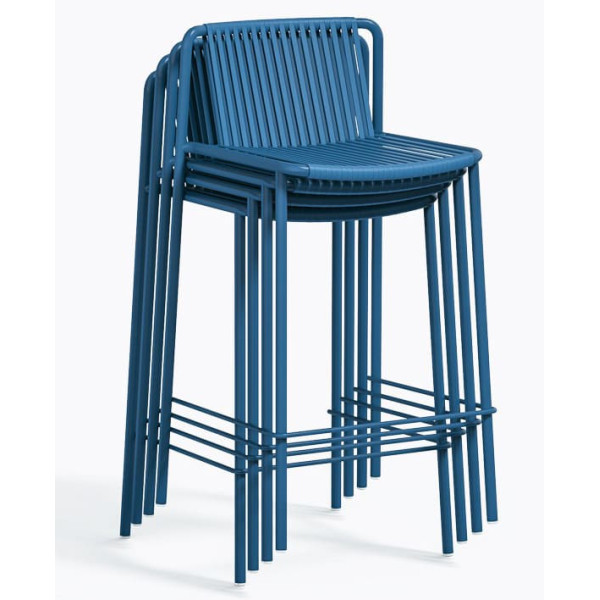 Полубарный уличный стул Pedrali Tribeca 3667/BL300E Синий-5