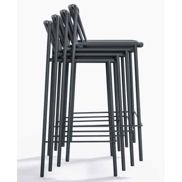 Напівбарний вуличний стілець Pedrali Tribeca 3667/GAE Сірий-6