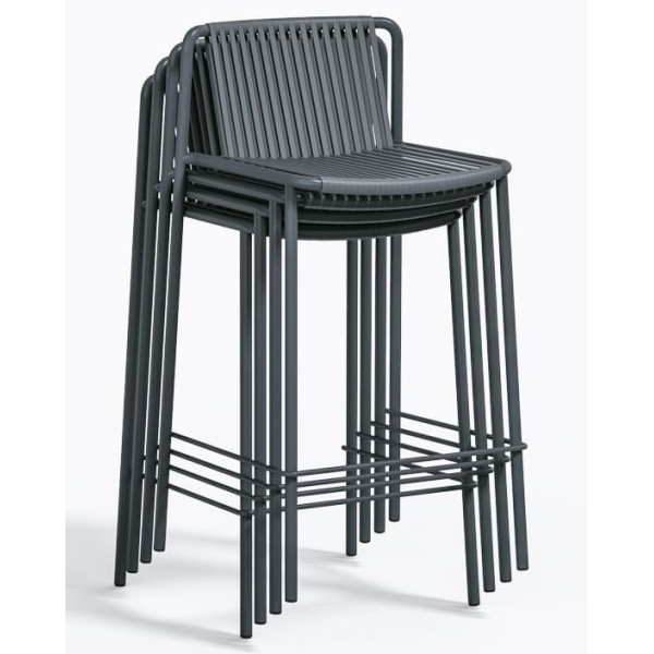 Напівбарний вуличний стілець Pedrali Tribeca 3667/GAE Сірий-5