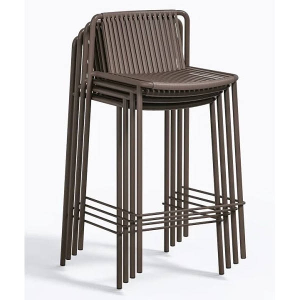 Напівбарний стілець Pedrali Tribeca 3667/MGE Коричневий-5