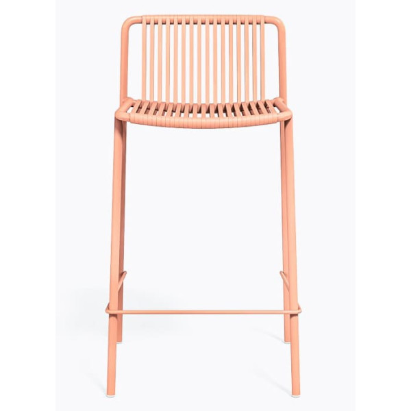 Напівбарний вуличний стілець Pedrali Tribeca 3667/RA100E Рожевий-1