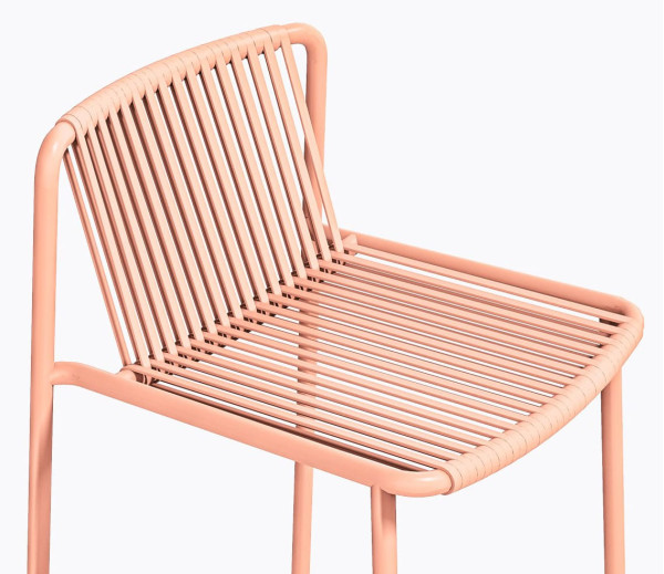 Напівбарний вуличний стілець Pedrali Tribeca 3667/RA100E Рожевий-4