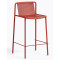 Полубарный уличный стул Pedrali Tribeca 3667/RO400E Красный-0-thumb