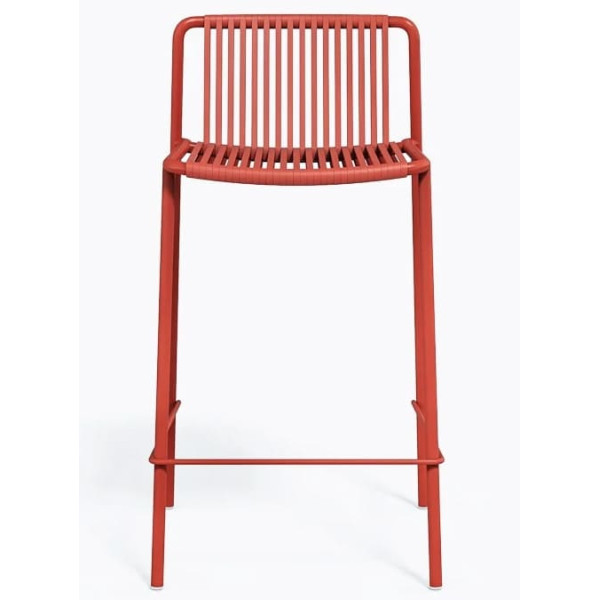 Полубарный уличный стул Pedrali Tribeca 3667/RO400E Красный-1