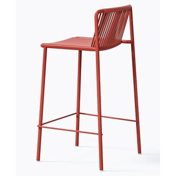 Полубарный уличный стул Pedrali Tribeca 3667/RO400E Красный-3